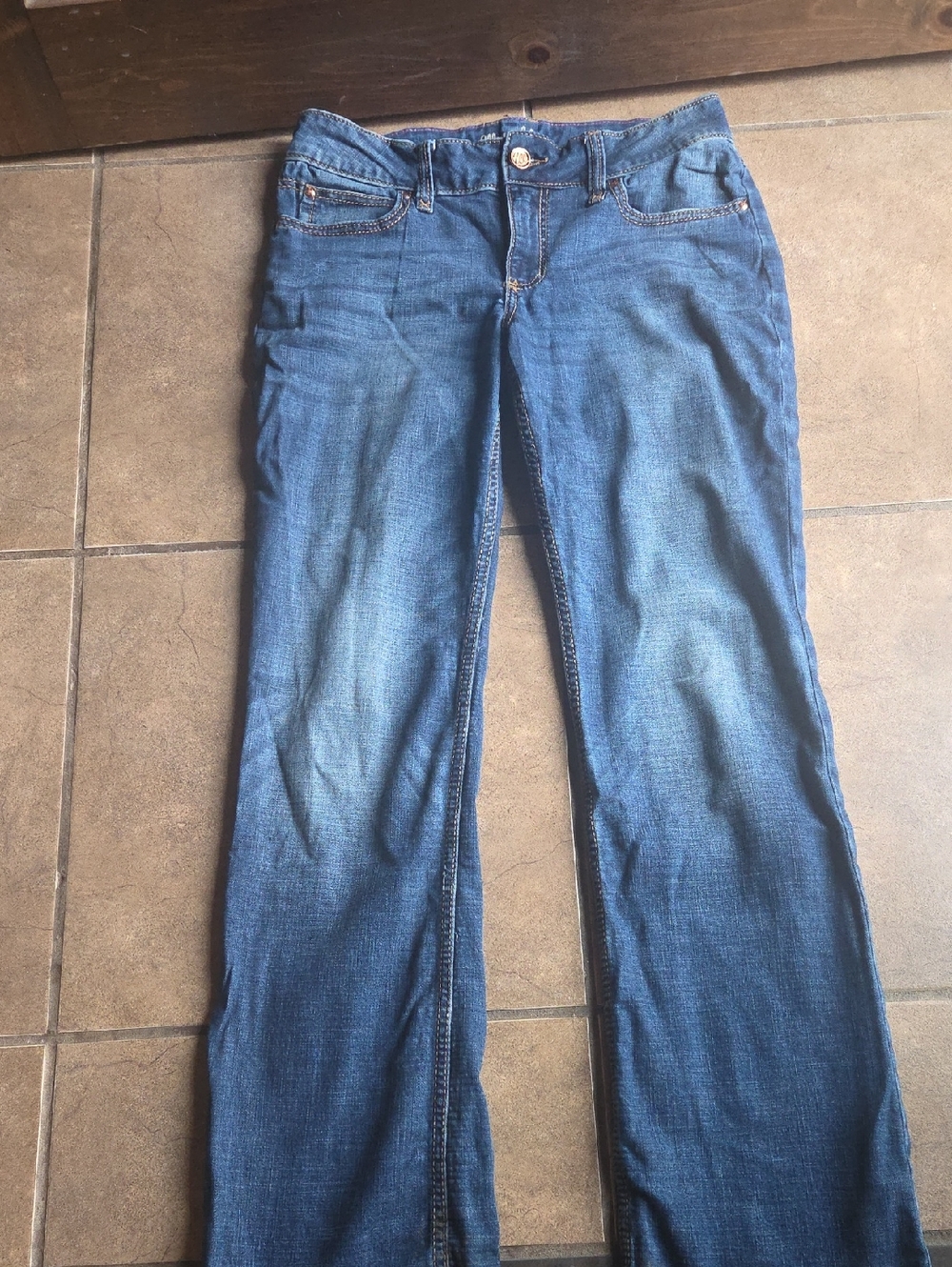 Wrangler Women's Blue Flared Jeans LONG